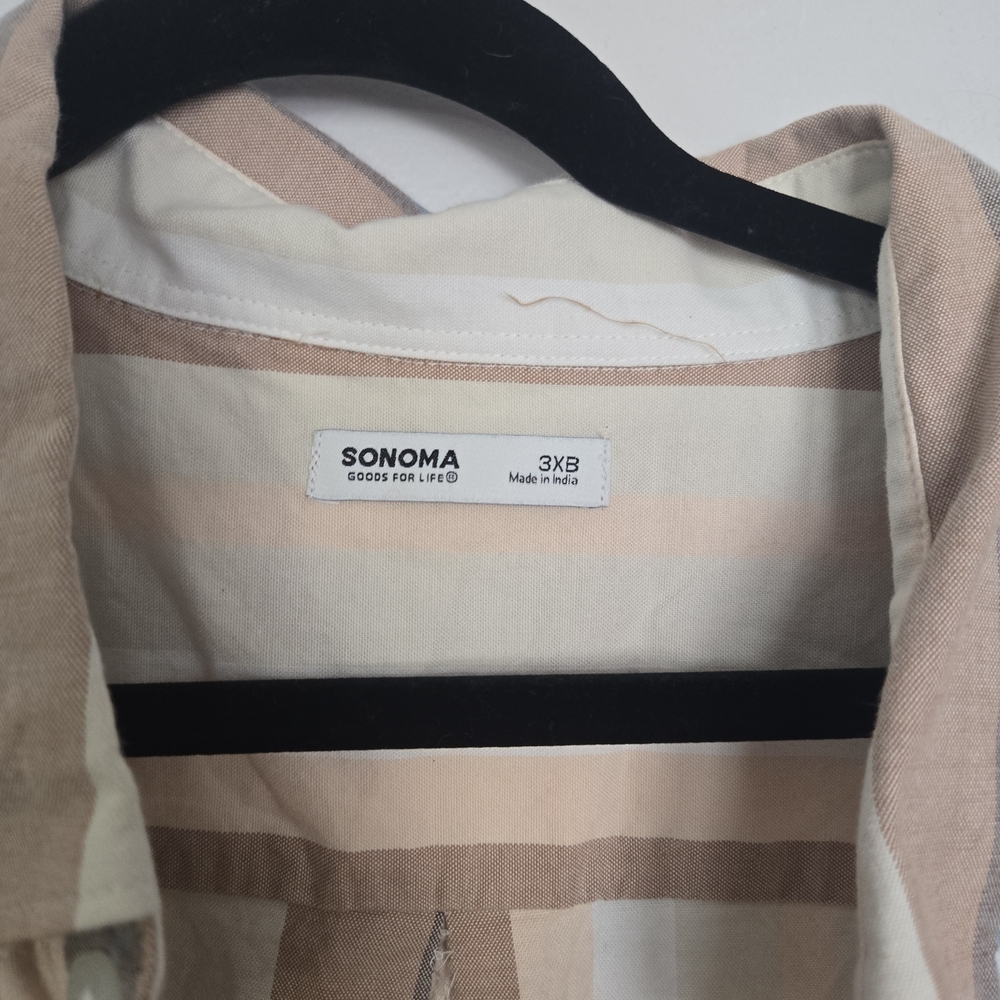 Sonoma Men's Striped Button-Down Shirt - Picture 3 of 5